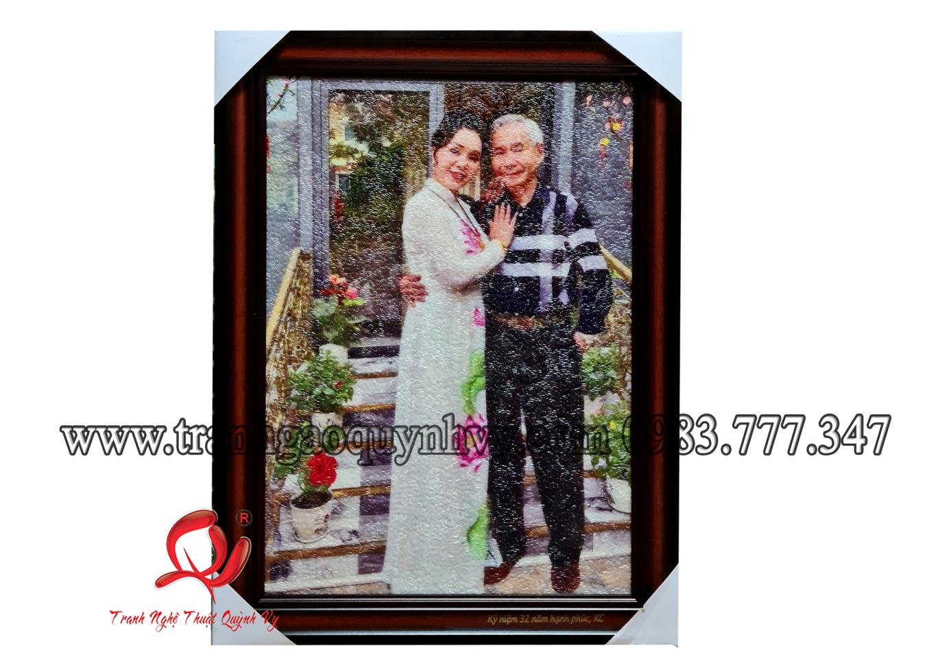 Tranh Gạo Giao Lưu Việt - Lào - 50 x 70
