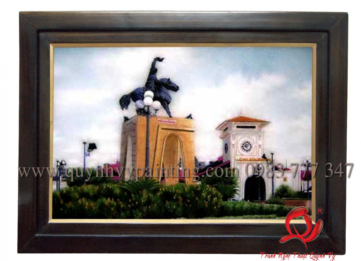 Phong Cảnh Chợ Bến Thành 30 x 40
