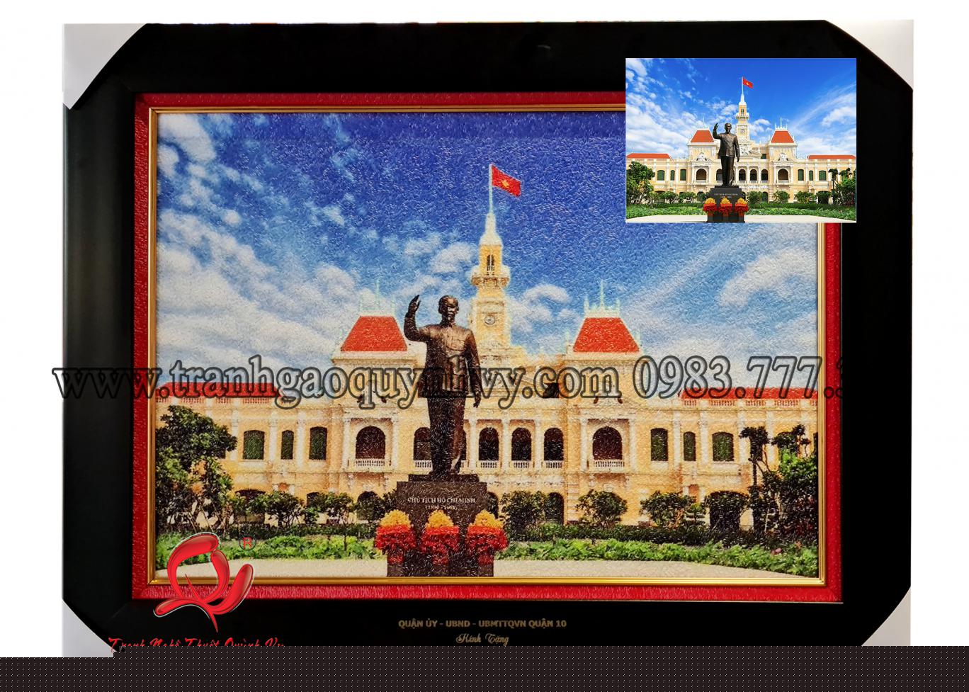 Tranh UBND TP HCM 50 x 70