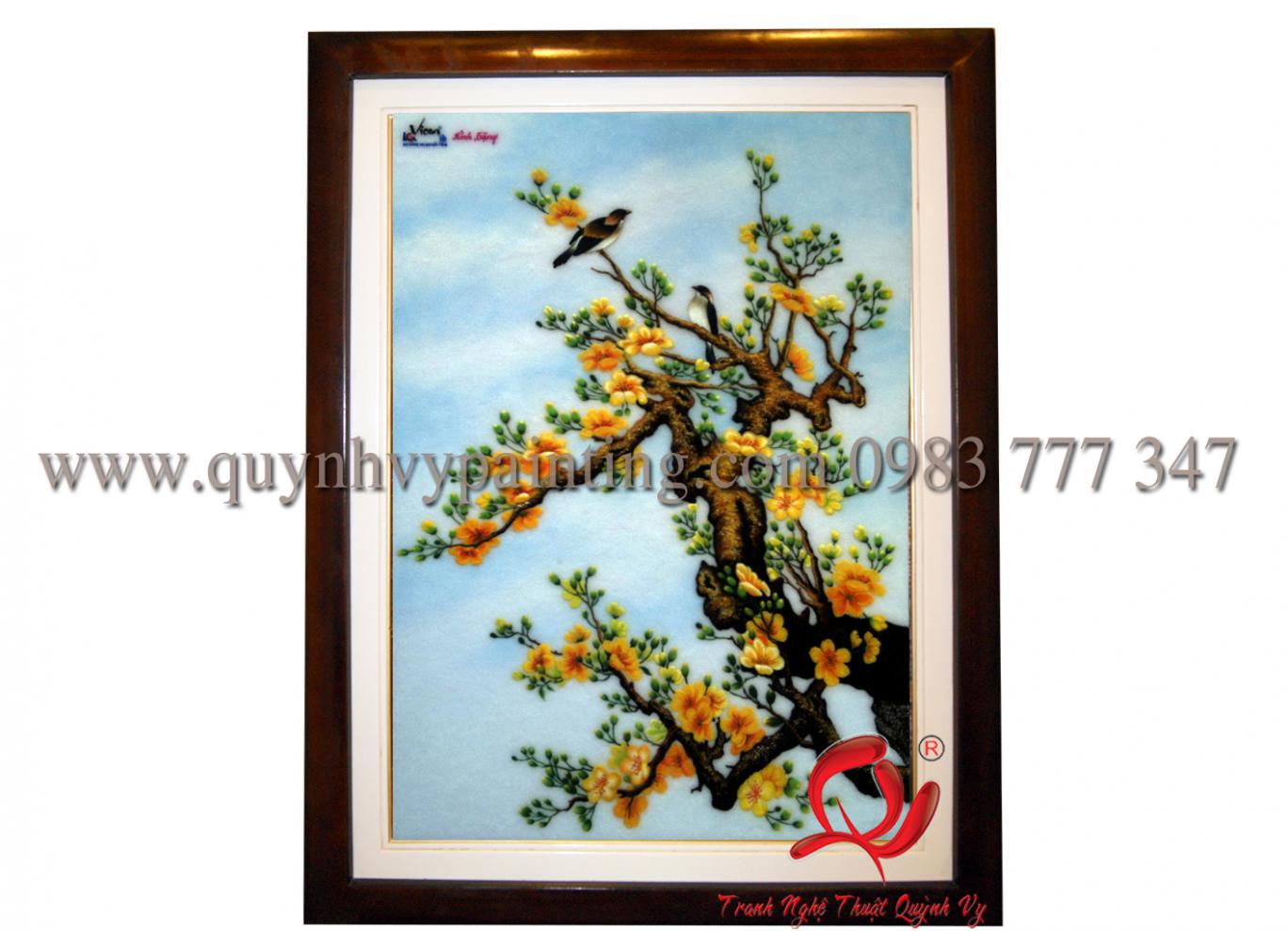 Tranh Hàng Đặt - Hoa Mai - 40 x 60