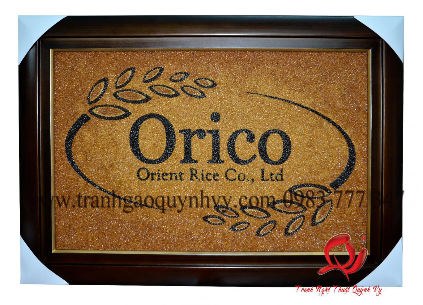Tranh Gạo Logo Orico