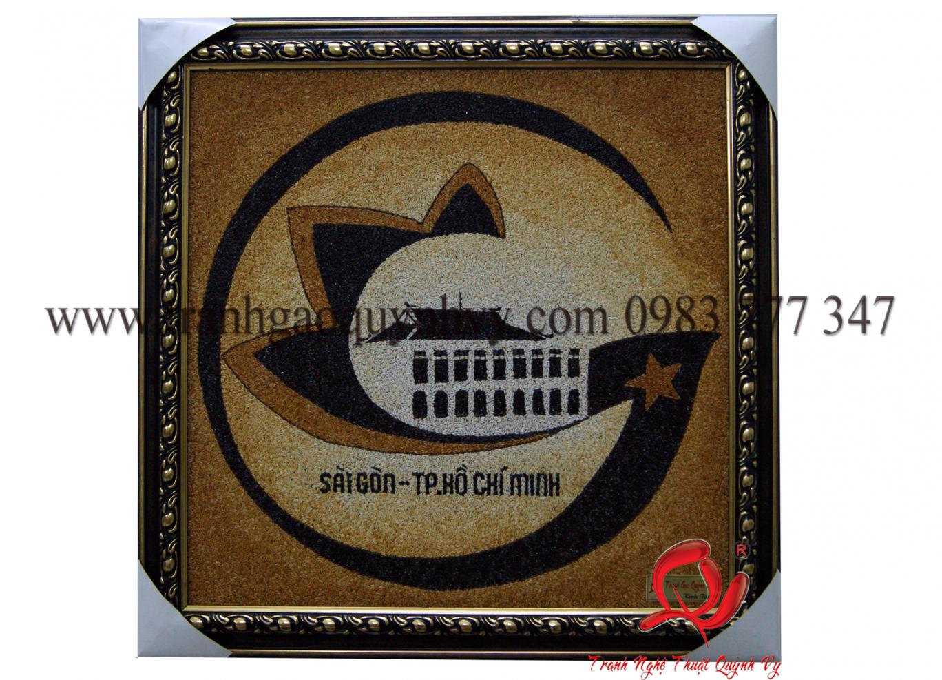 Tranh Gạo Logo TP.HCM
