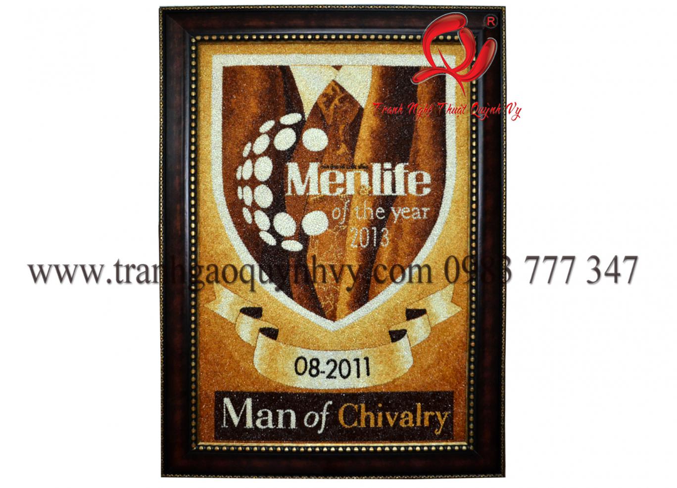 Tranh Gạo Logo MenLife