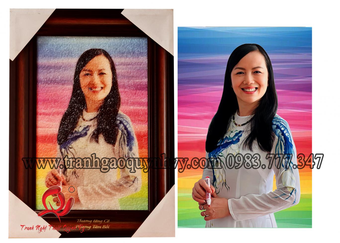 Chân Dung Cô Giáo 20 x 30